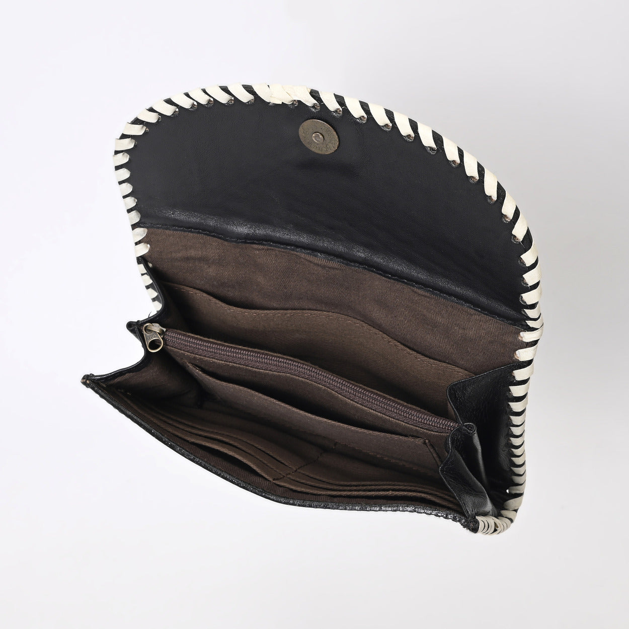 Brim Knitted Tooled Wallet