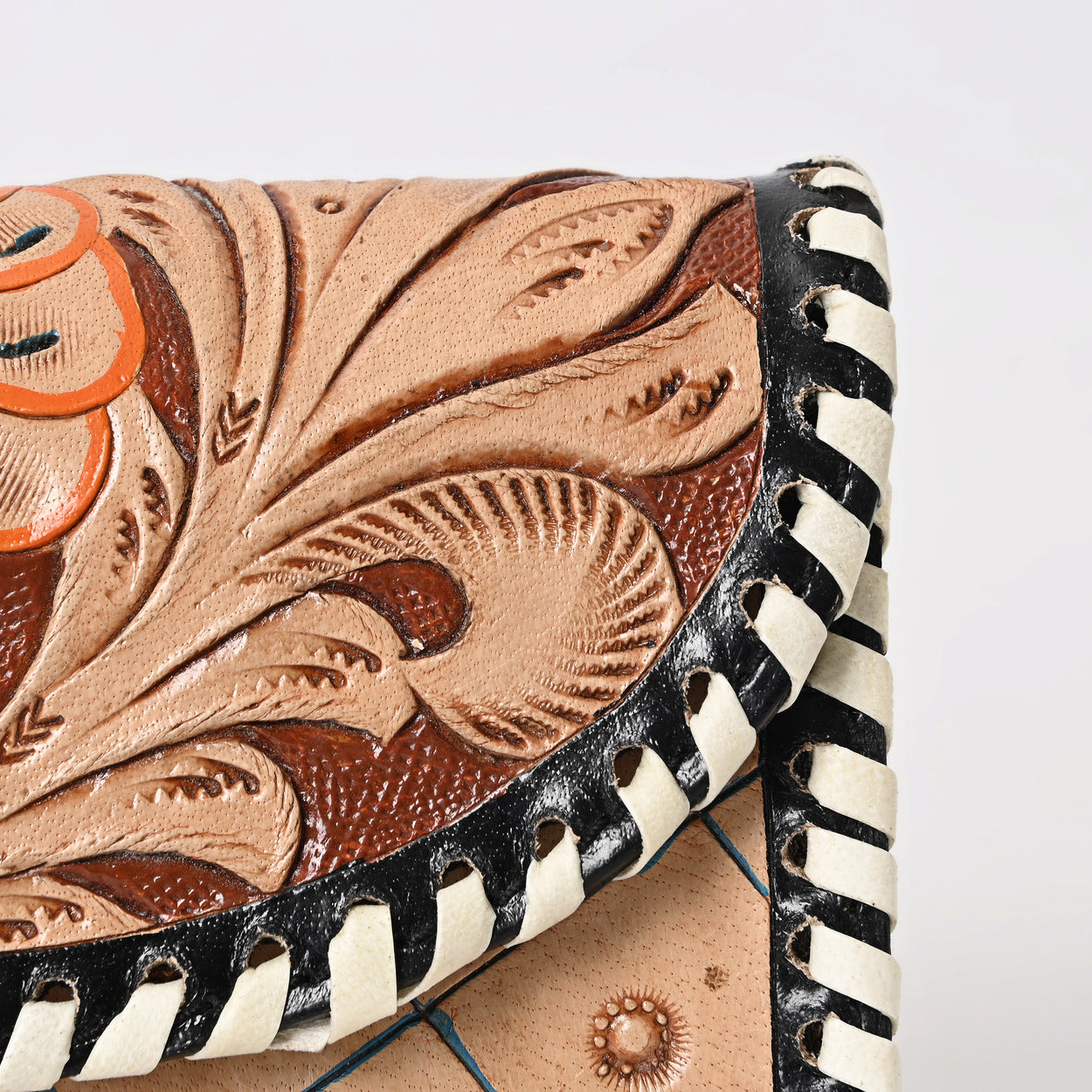 Brim Knitted Tooled Wallet