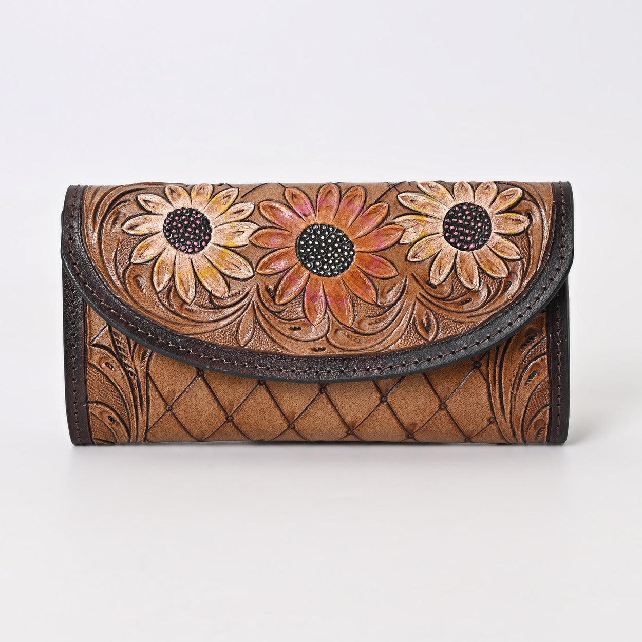 Cutie Flower Tooled Wallet