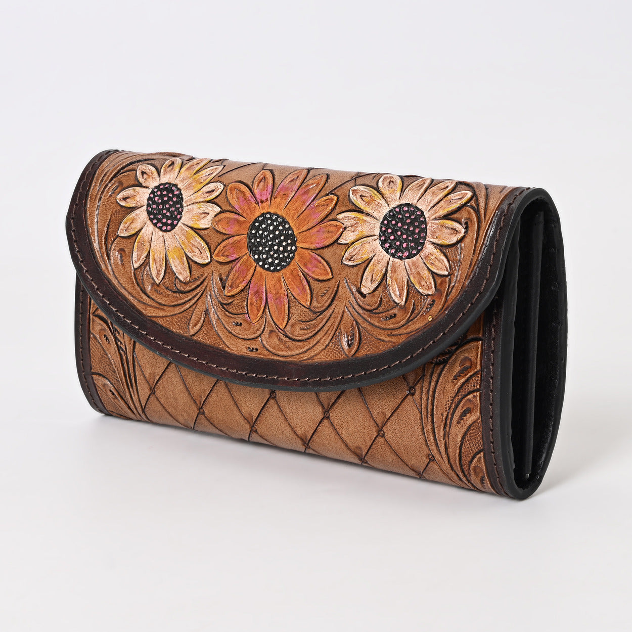 Cutie Flower Tooled Wallet