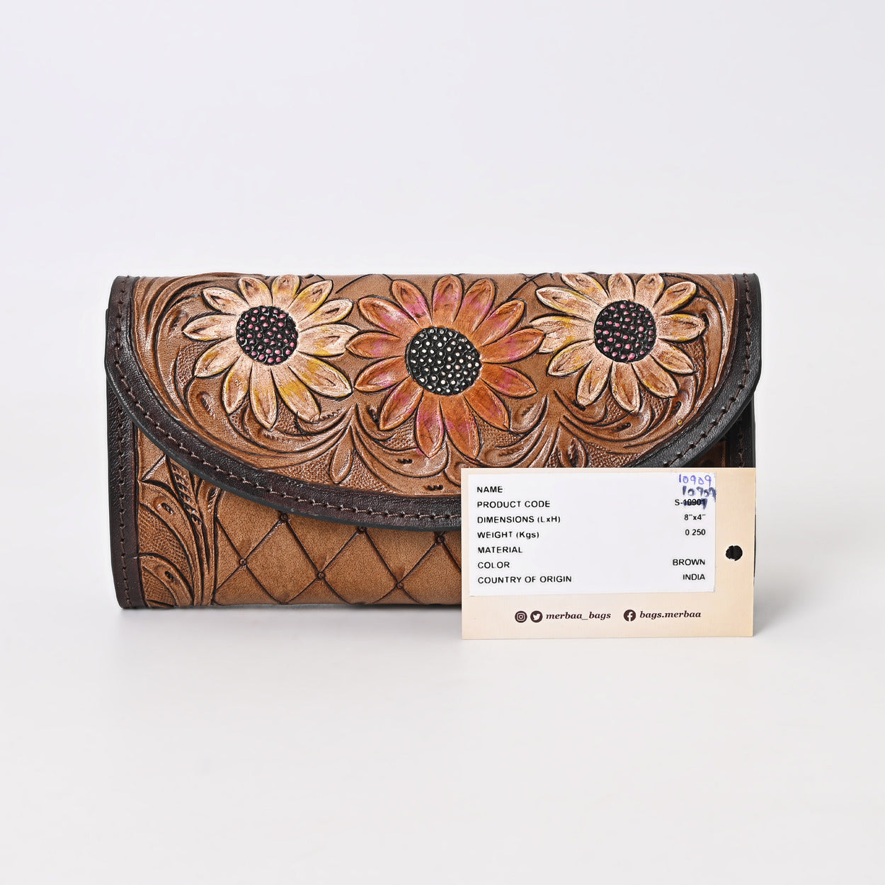 Cutie Flower Tooled Wallet