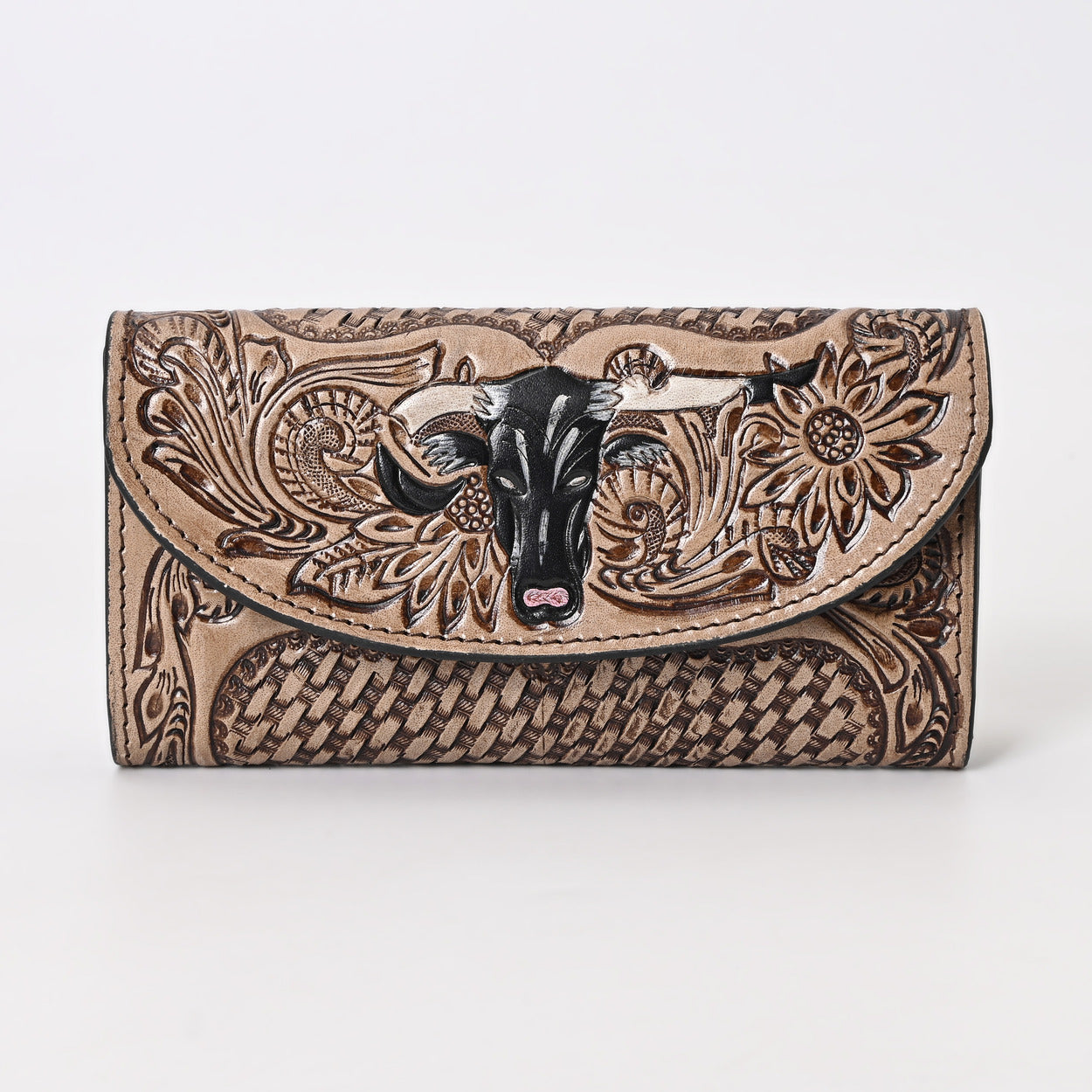 Bull Face Brown Wallet