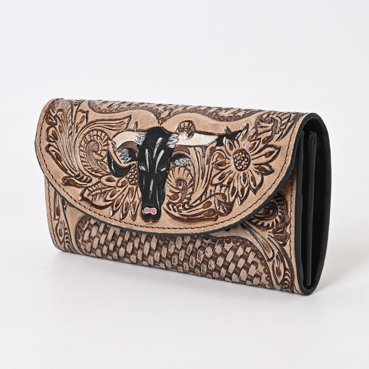 Bull Face Brown Wallet