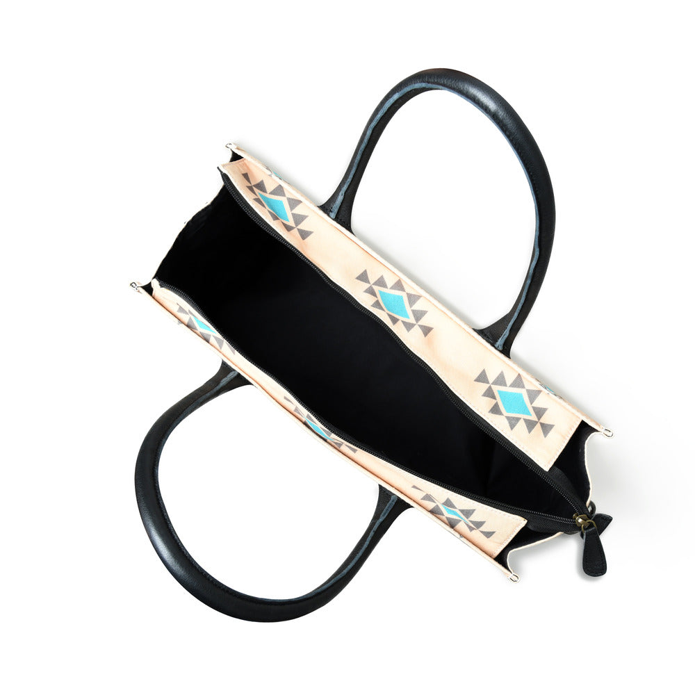 Merbaa Aztec Print Canvas tote bags (BIG)