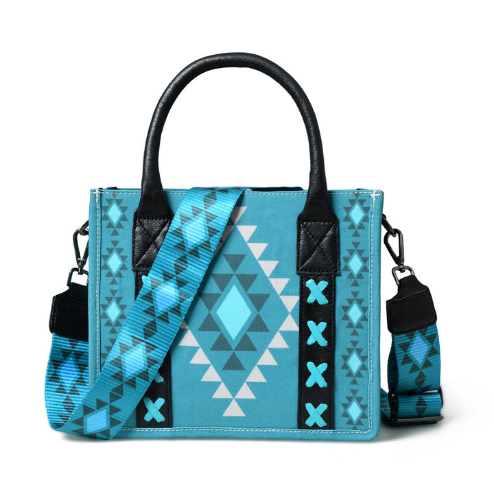 Merbaa Aztec Print Canvas tote bags (SMALL)