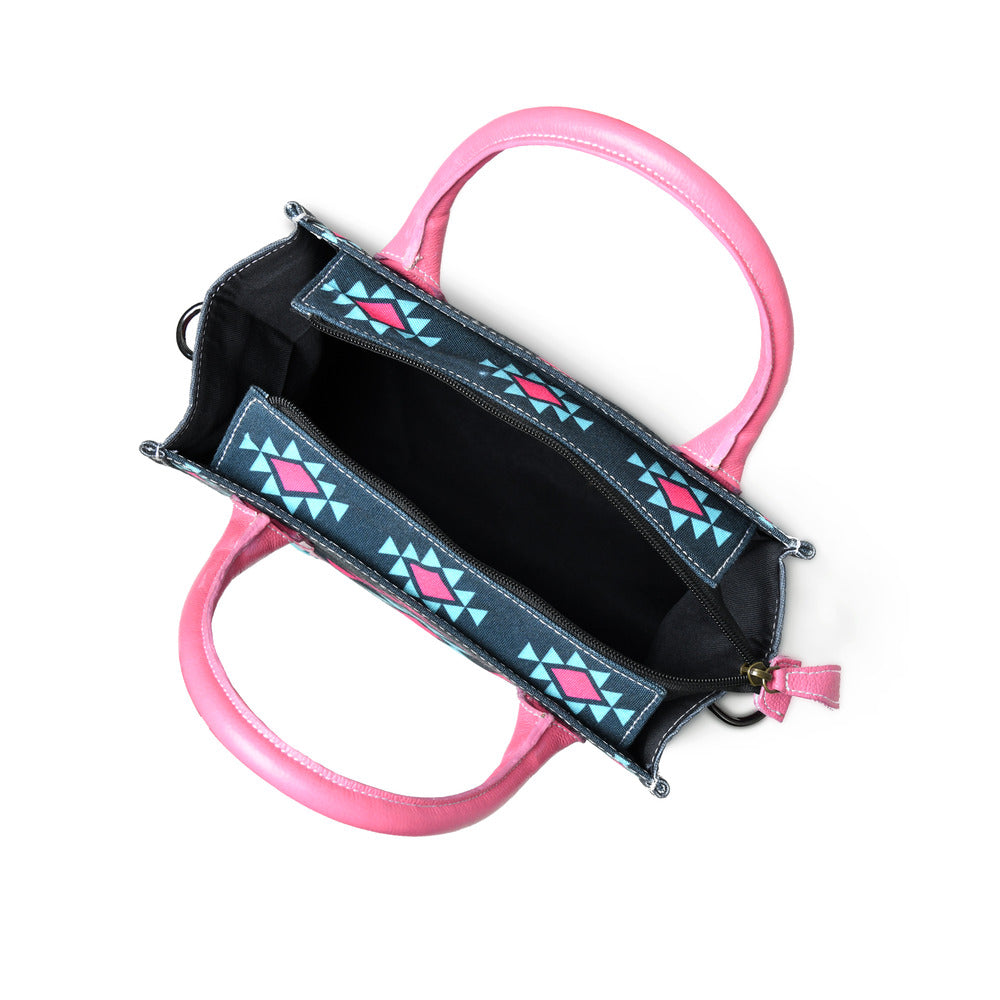 Merbaa Aztec Print Canvas tote bags (SMALL)