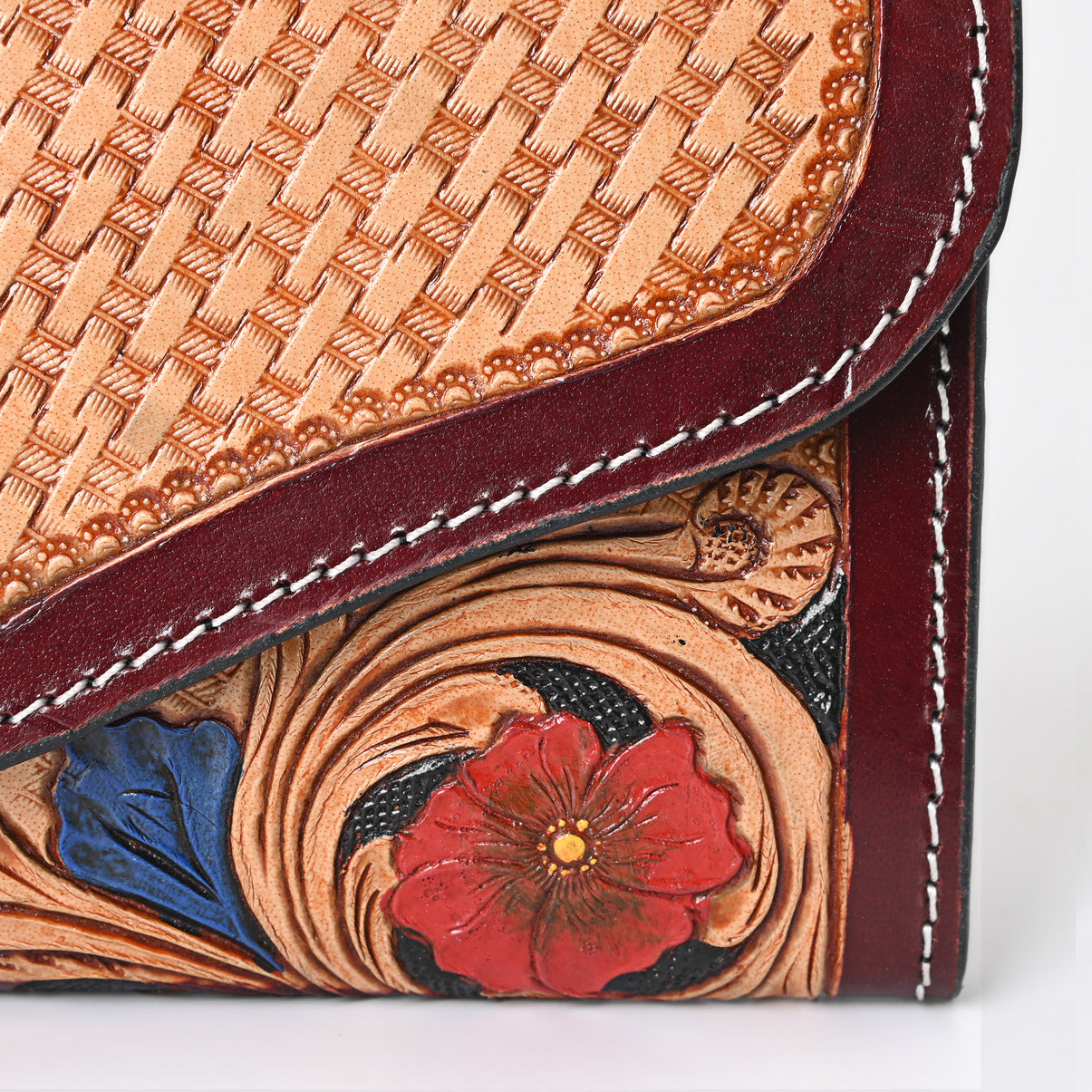 Retro Rucksack Trifold Wallet