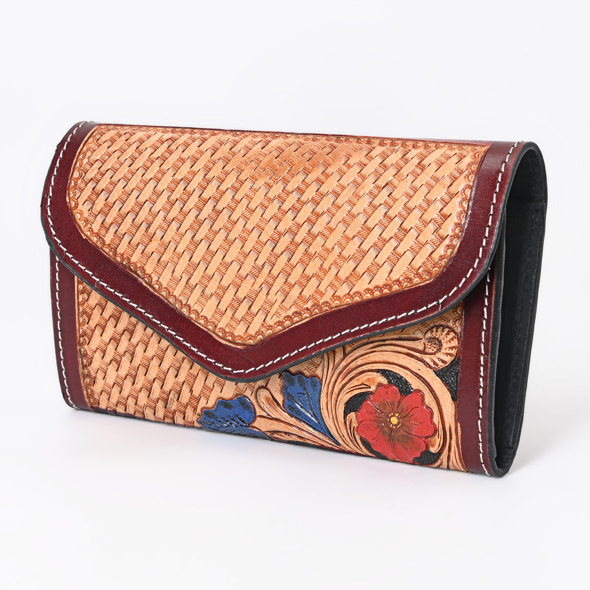 Retro Rucksack Trifold Wallet