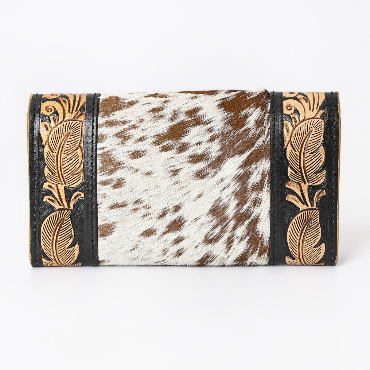 Boho Buckaroo Tan Trifold Wallet