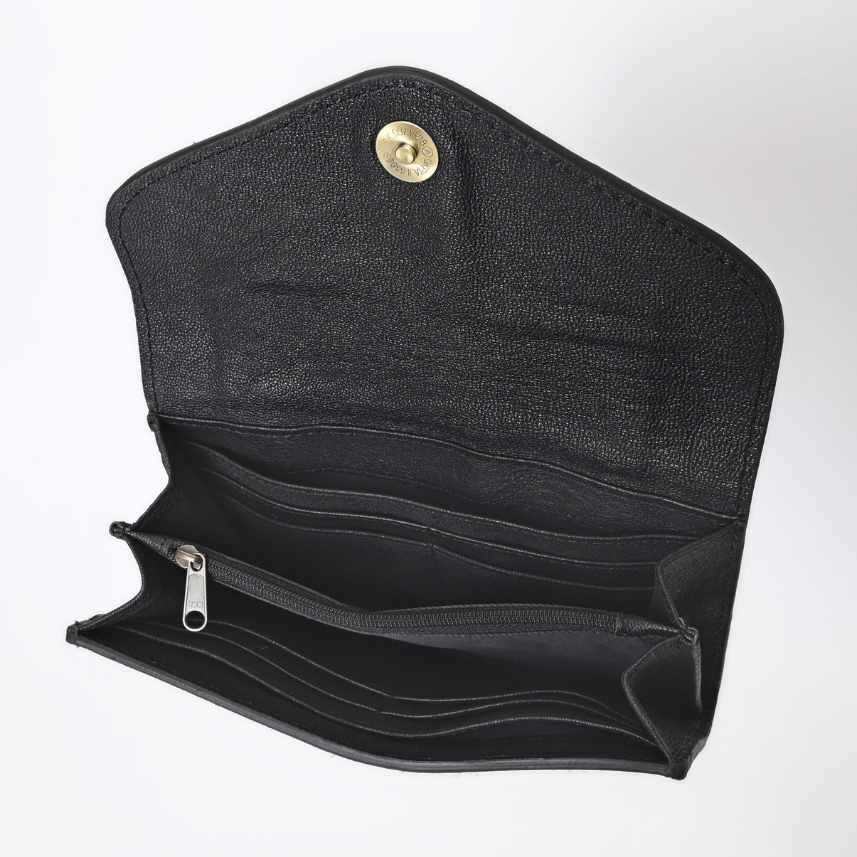 Boho Buckaroo Black Trifold Wallet