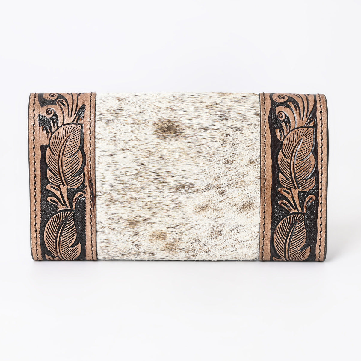 Boho Buckaroo Brown Trifold  Wallet