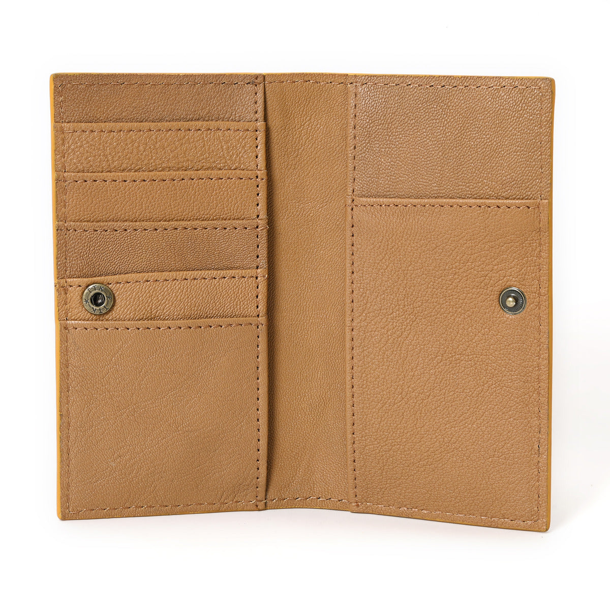 Peter Hand Carved Tan Checkbook Cover