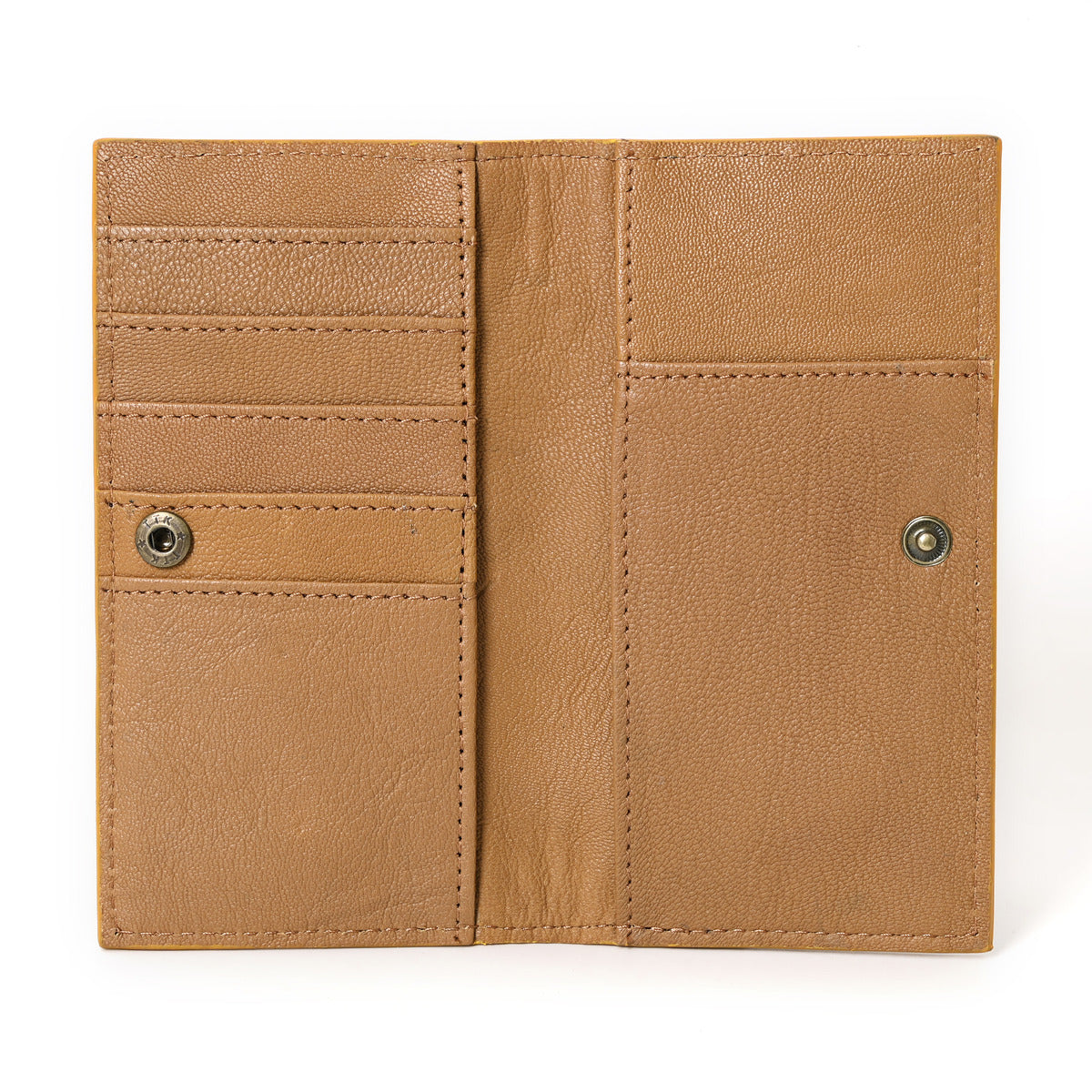 Granda Hand Carved Tan Checkbook Cover