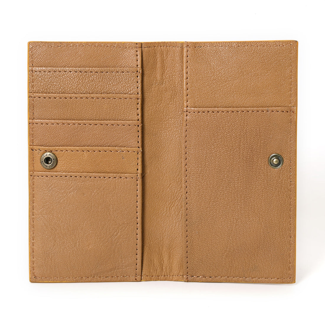 Granda Hand Carved Tan Checkbook Cover