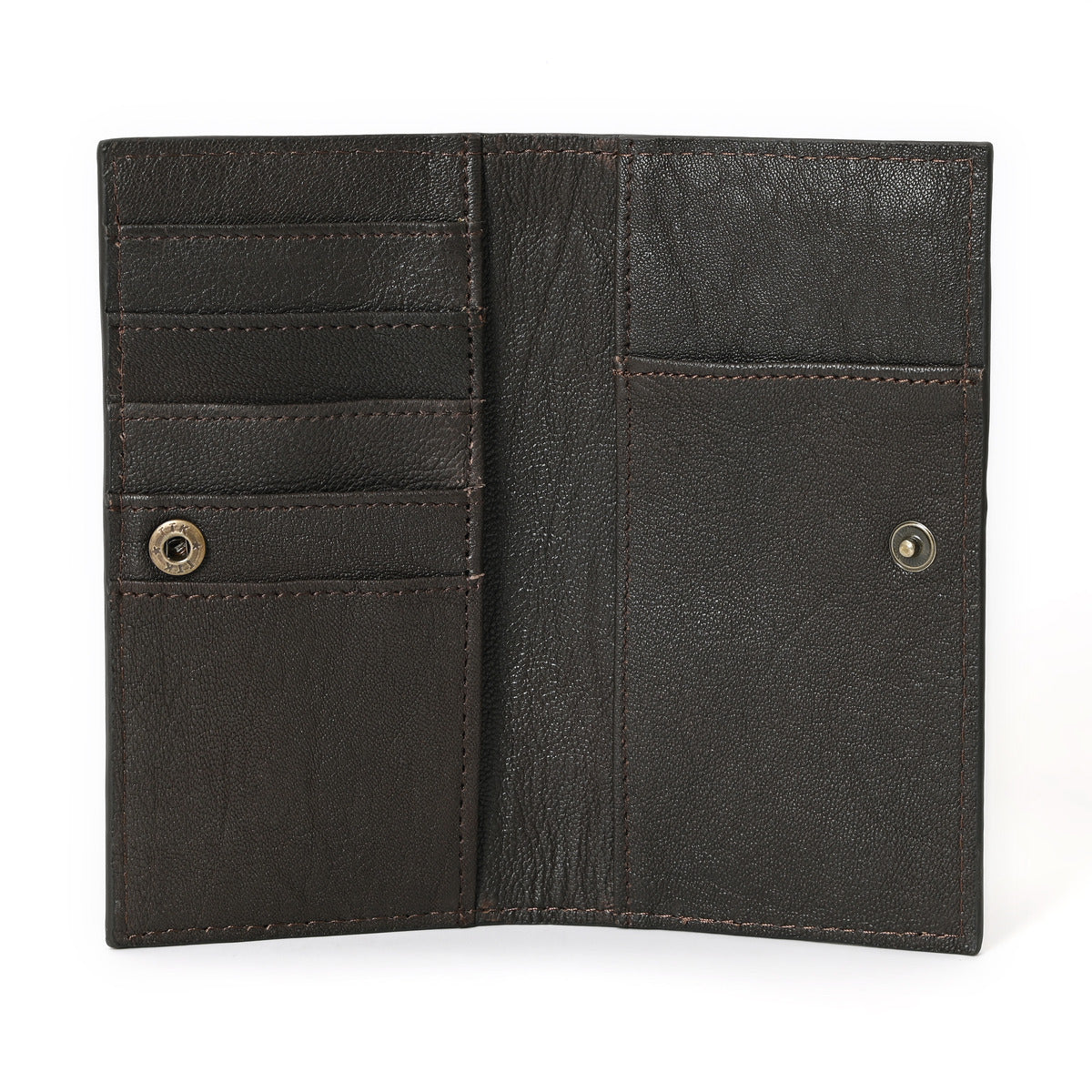 Peter Hand Carved Brown Checkbook Cover