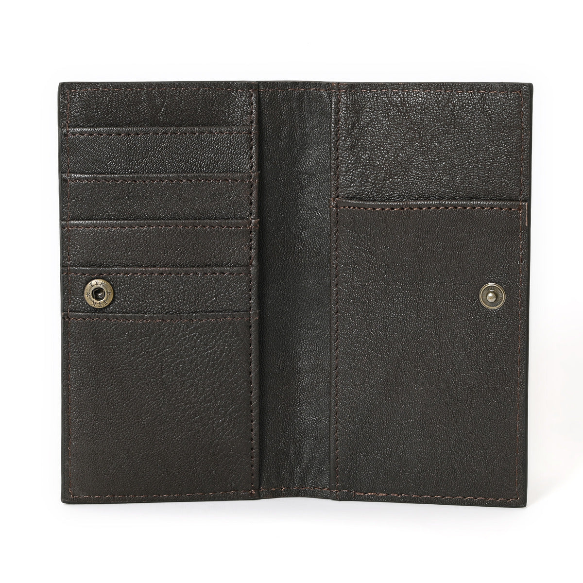 Granda Hand Carved Brown Checkbook Cover