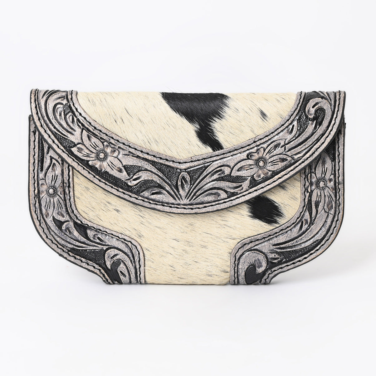 Ally Chick Handtooled Cowhide Clutch