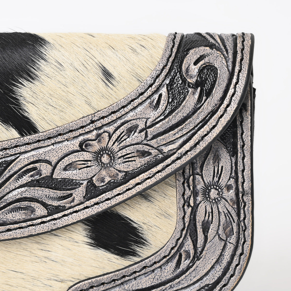 Ally Chick Handtooled Cowhide Clutch