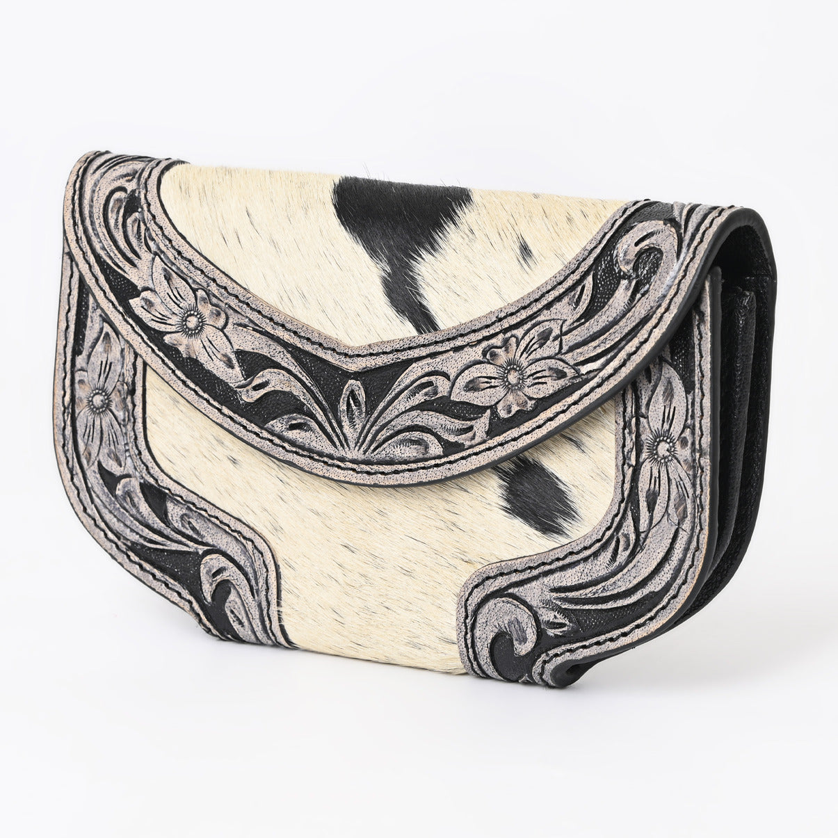 Ally Chick Handtooled Cowhide Clutch