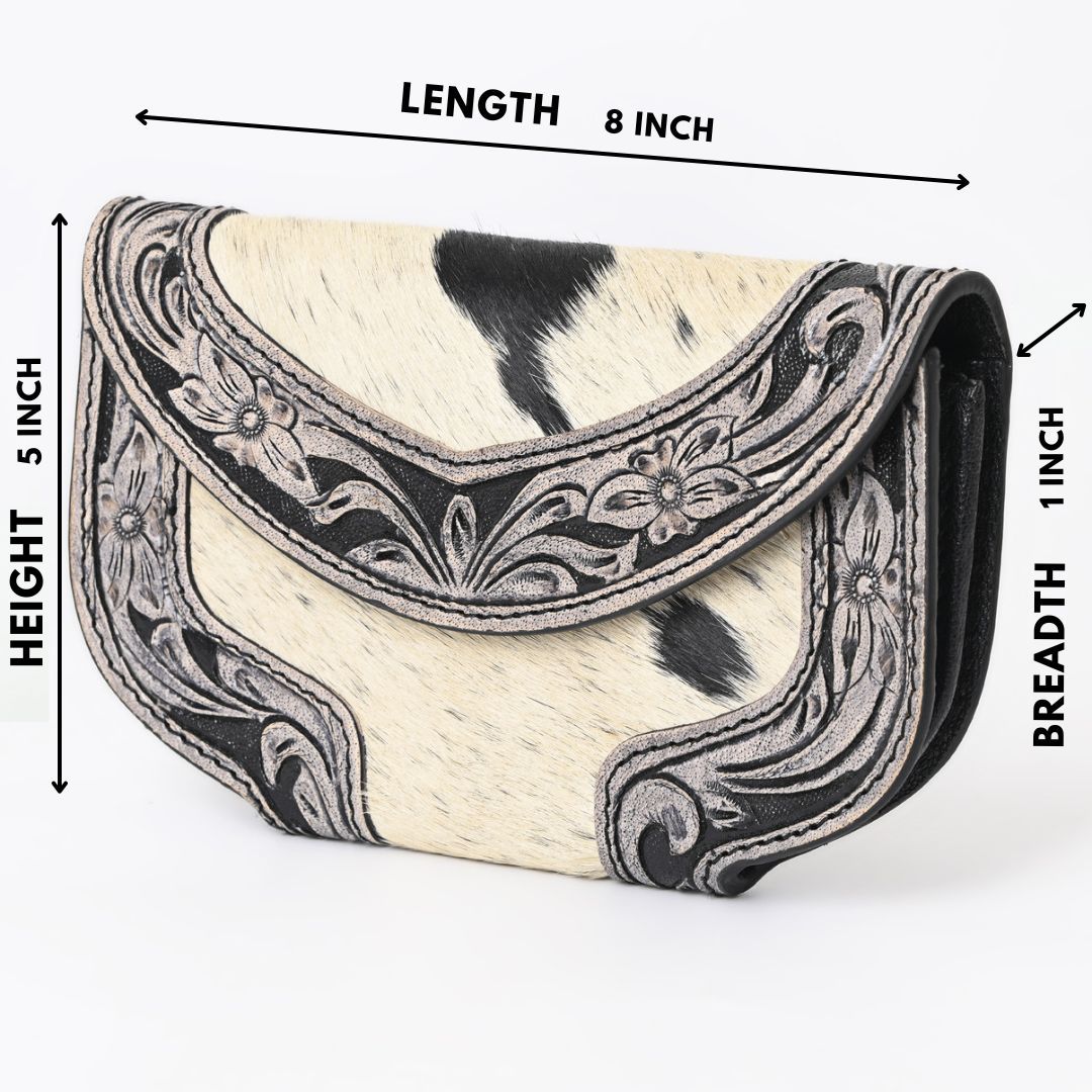 Ally Chick Handtooled Cowhide Clutch