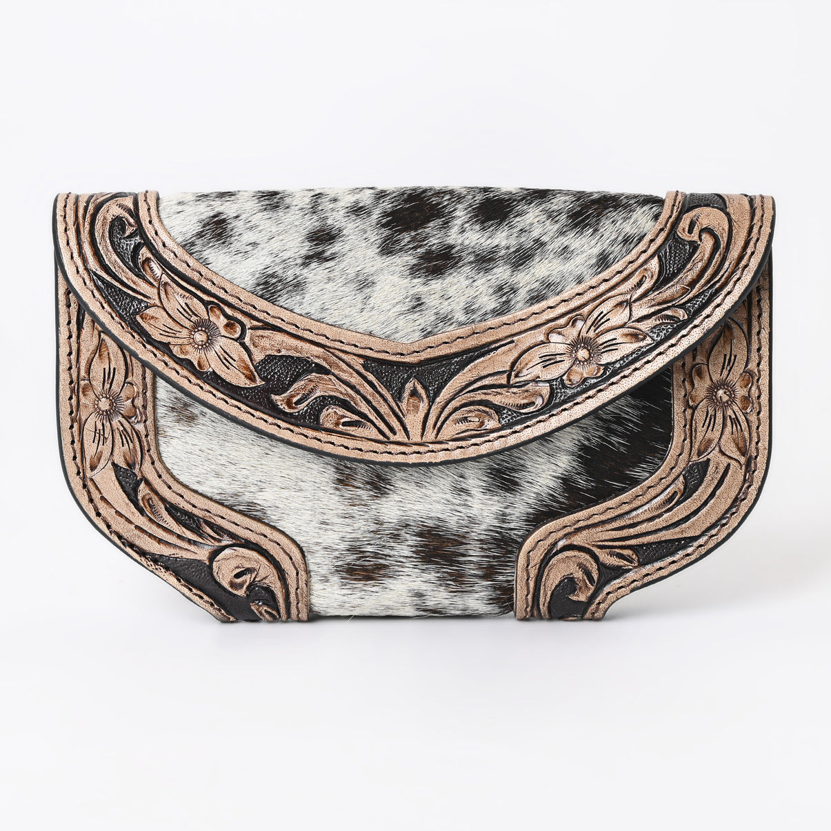 Ally Chick Handtooled Cowhide Clutch