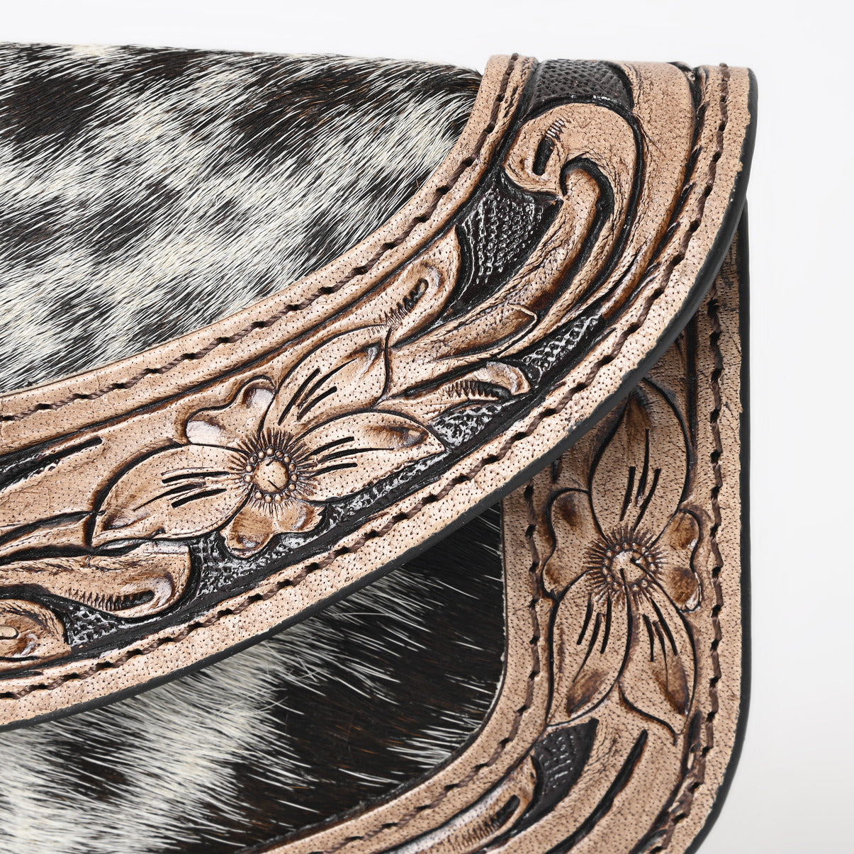 Ally Chick Handtooled Cowhide Clutch