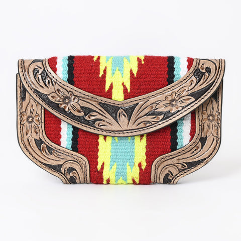 Ally Chick Handtooled Woolen Blanket Clutch