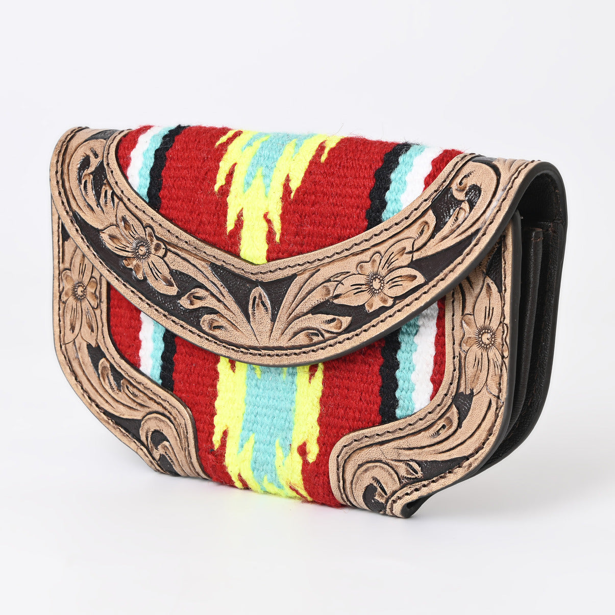 Ally Chick Handtooled Woolen Blanket Clutch