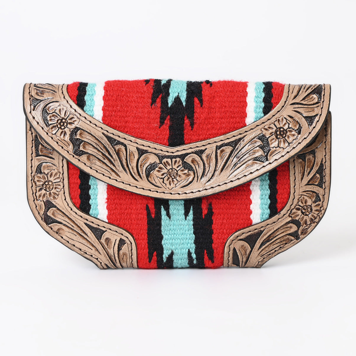 Ally Chick Handtooled Woolen Blanket Clutch