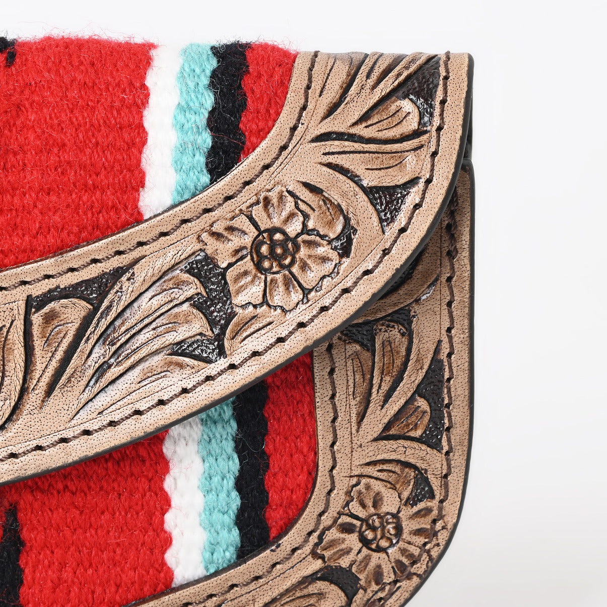 Ally Chick Handtooled Woolen Blanket Clutch