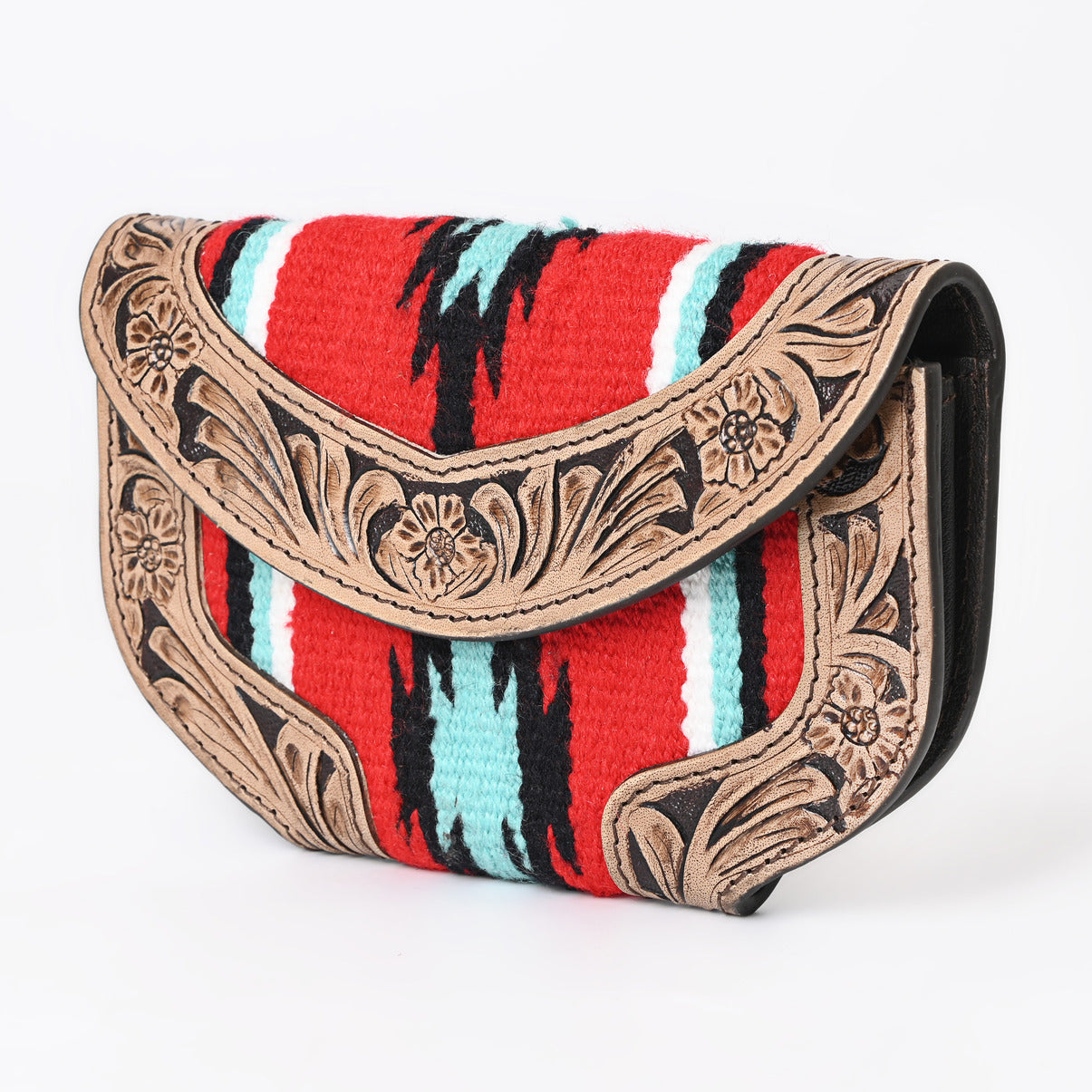 Ally Chick Handtooled Woolen Blanket Clutch