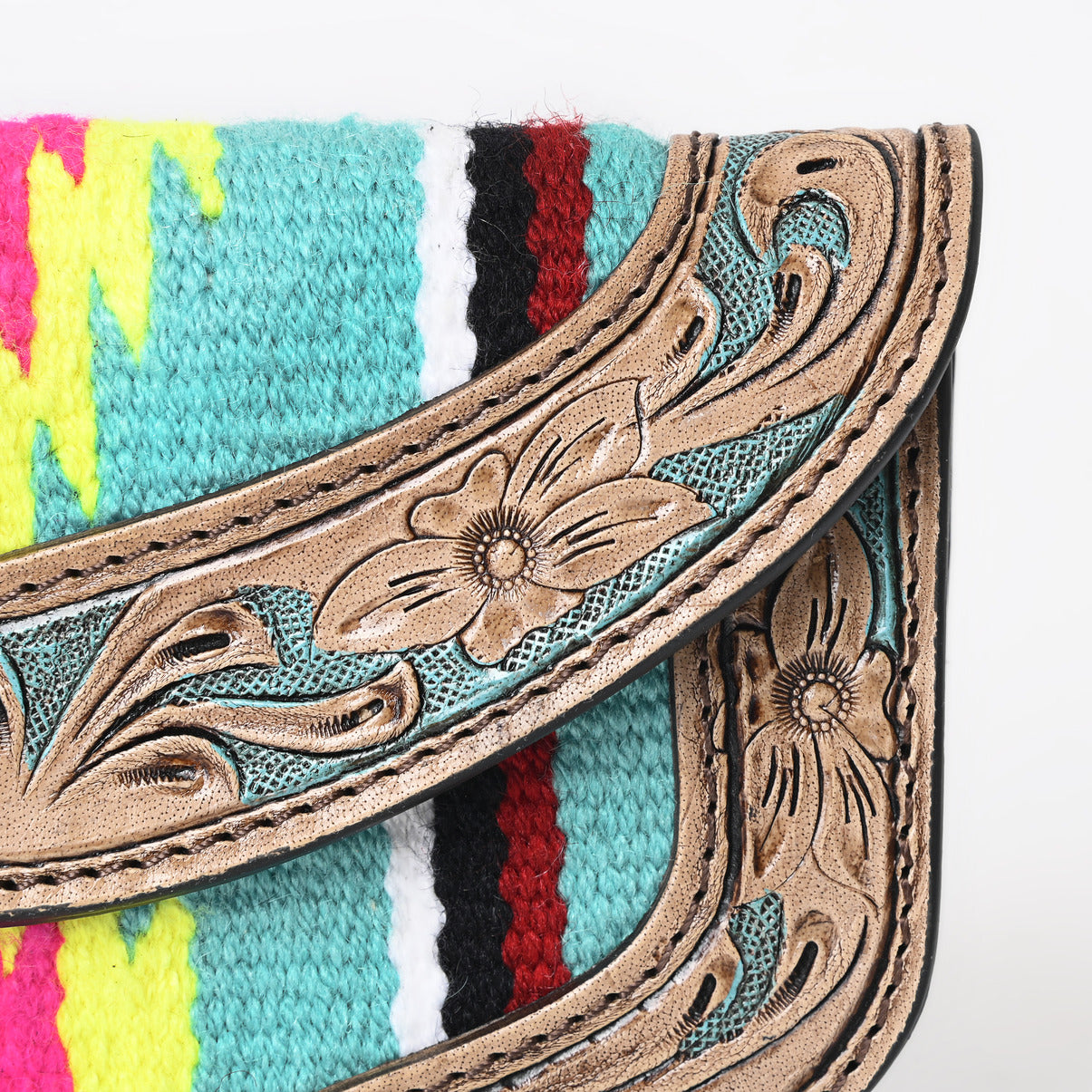 Ally Chick Handtooled Woolen Blanket Clutch