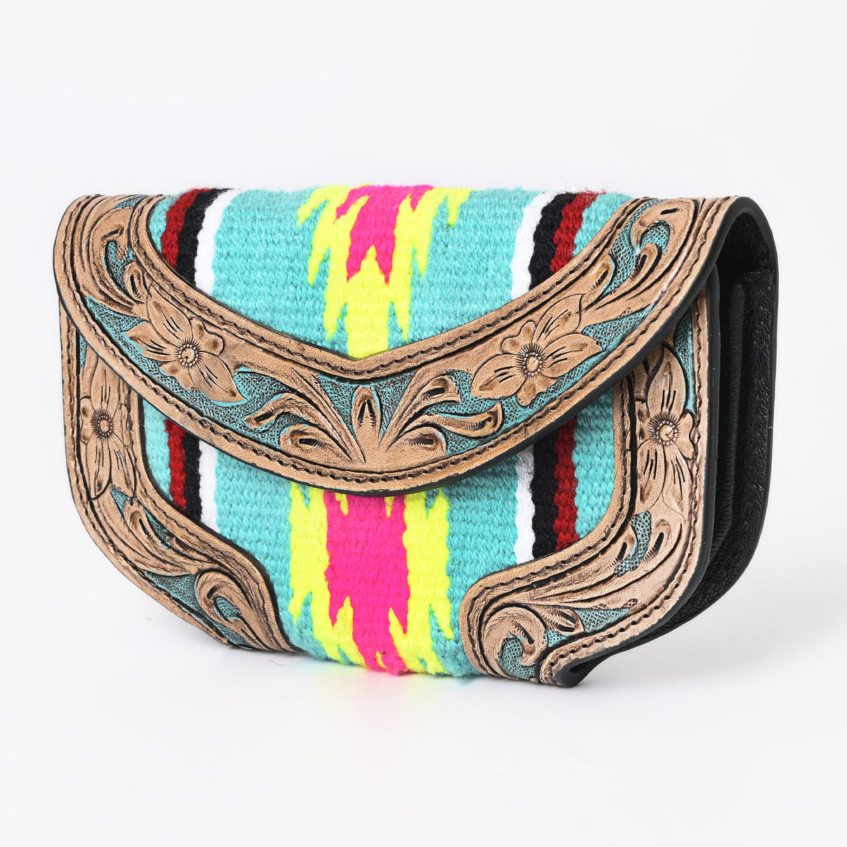 Ally Chick Handtooled Woolen Blanket Clutch