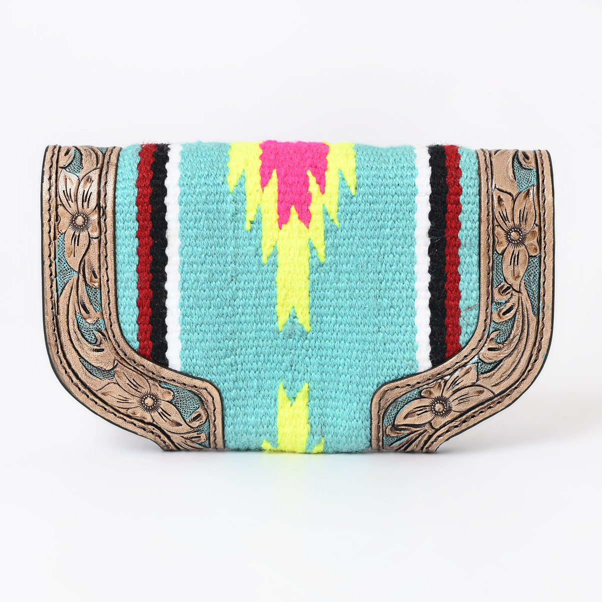 Ally Chick Handtooled Woolen Blanket Clutch