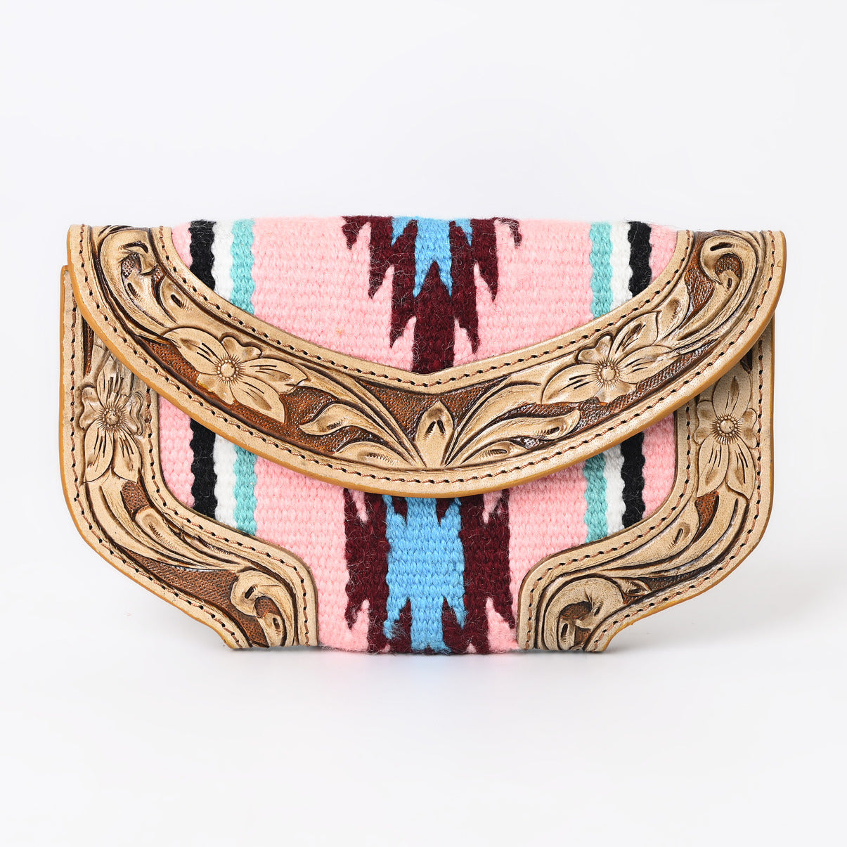 Ally Chick Handtooled Woolen Blanket Clutch