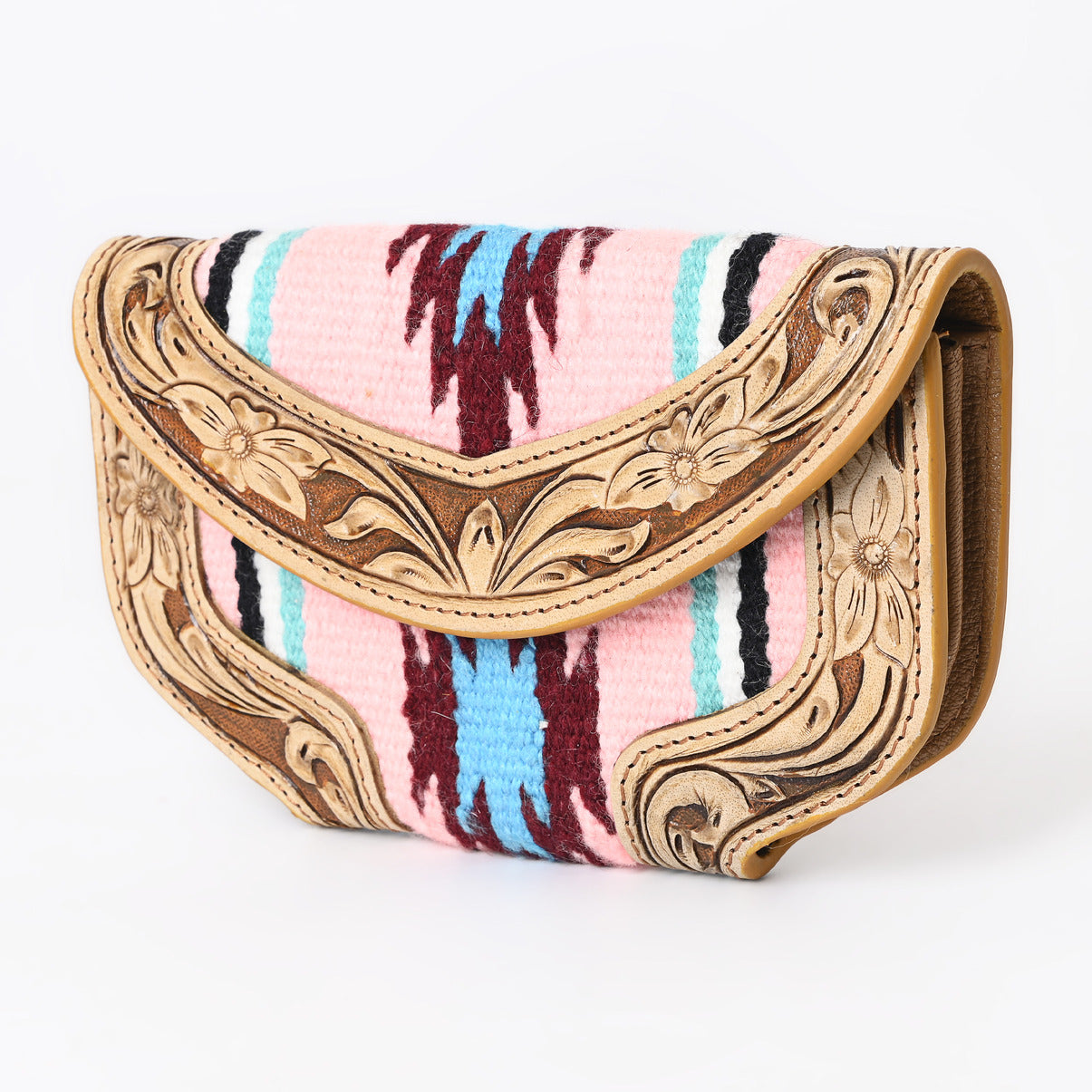 Ally Chick Handtooled Woolen Blanket Clutch