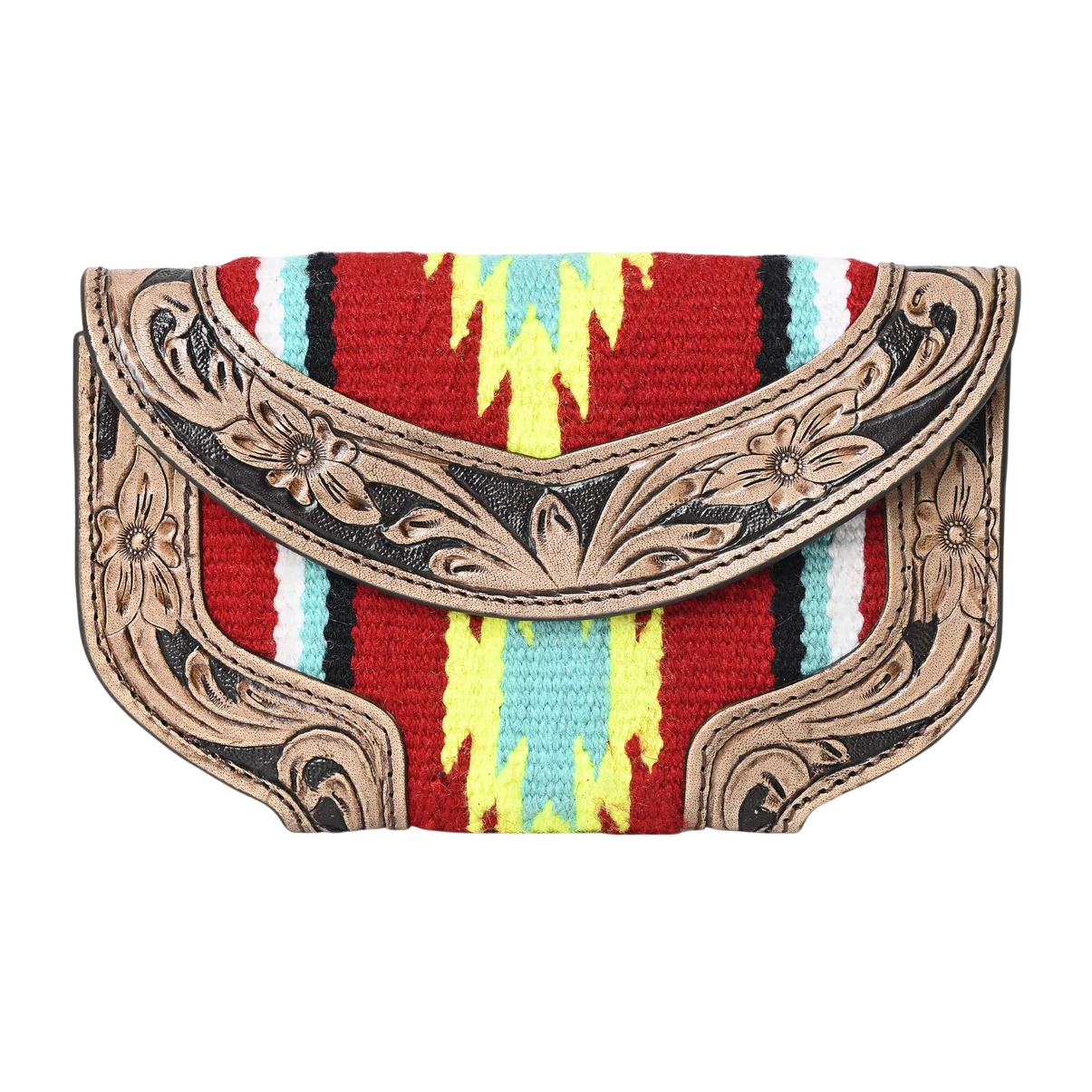 Ally Chick Handtooled Woolen Blanket Clutch