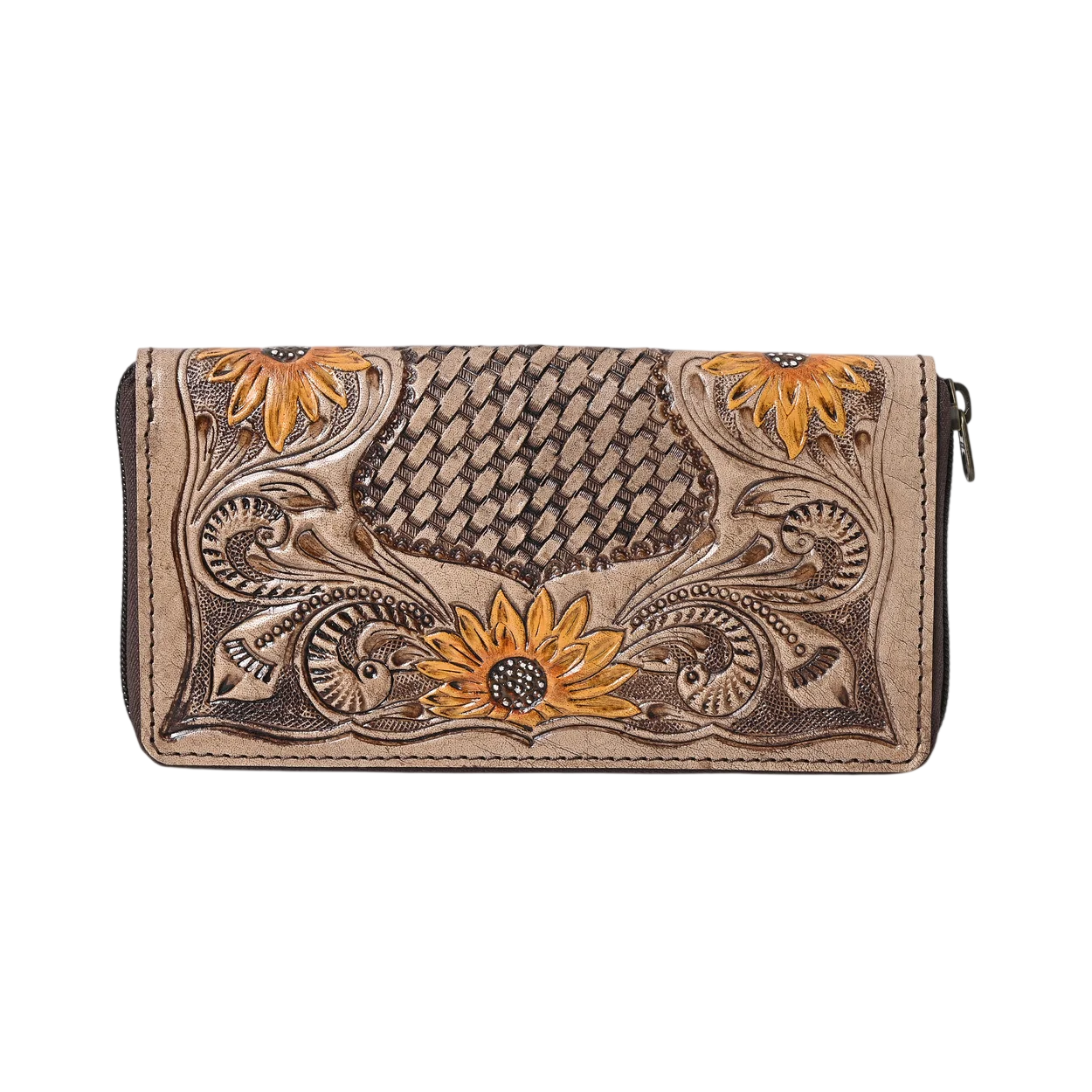 Brownian Tooled Wallet