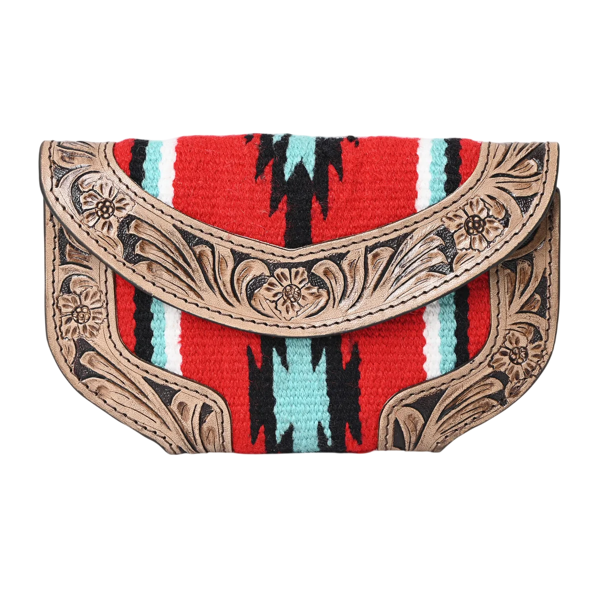 Ally Chick Handtooled Woolen Blanket Clutch
