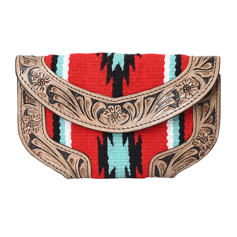 Ally Chick Handtooled Woolen Blanket Clutch