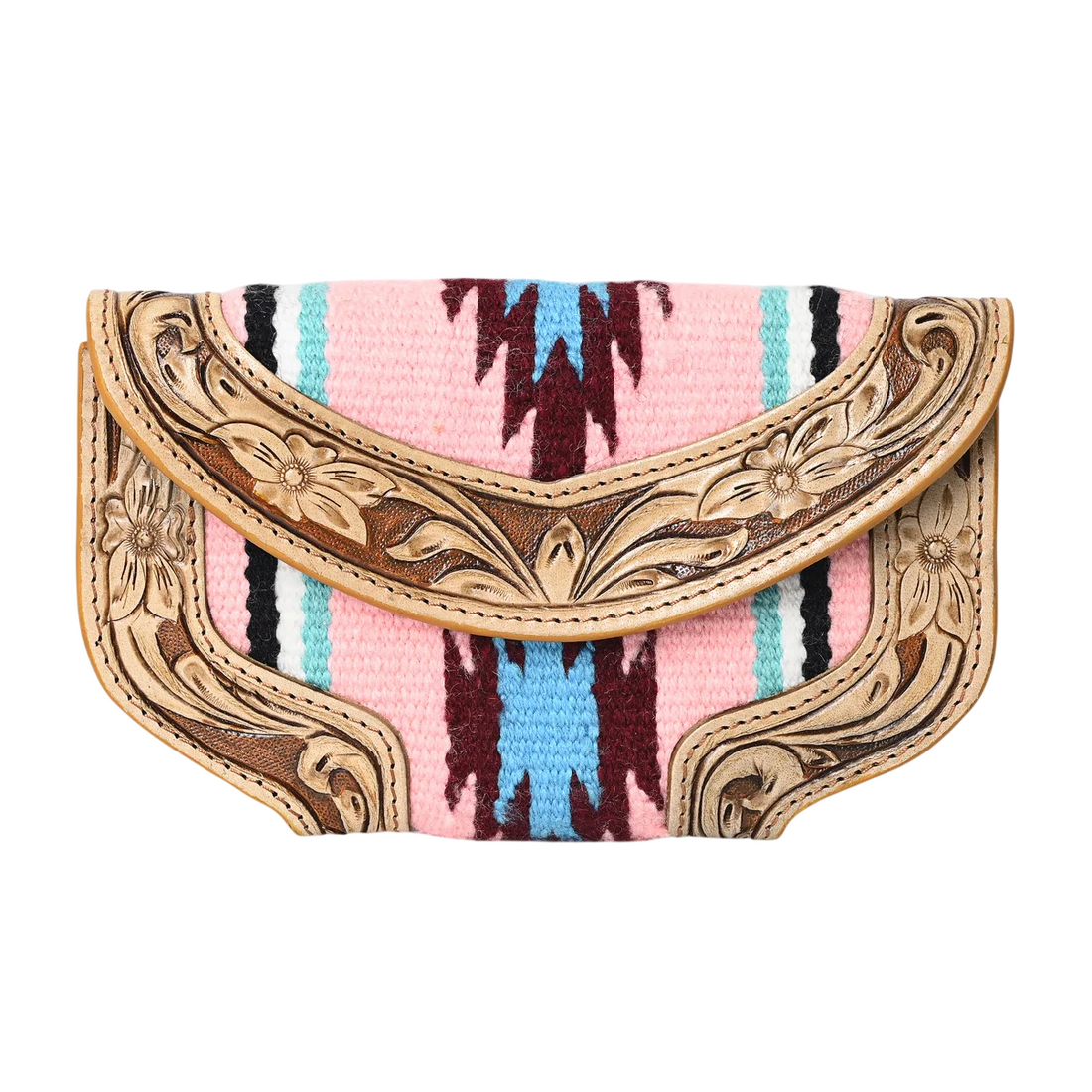 Ally Chick Handtooled Woolen Blanket Clutch