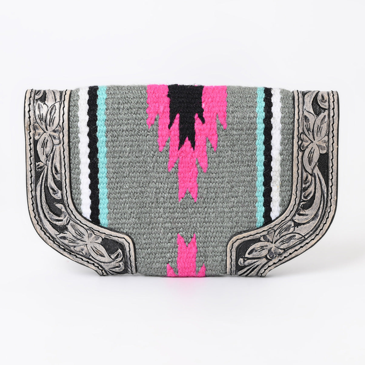 Ally Chick Handtooled Woolen Blanket Clutch