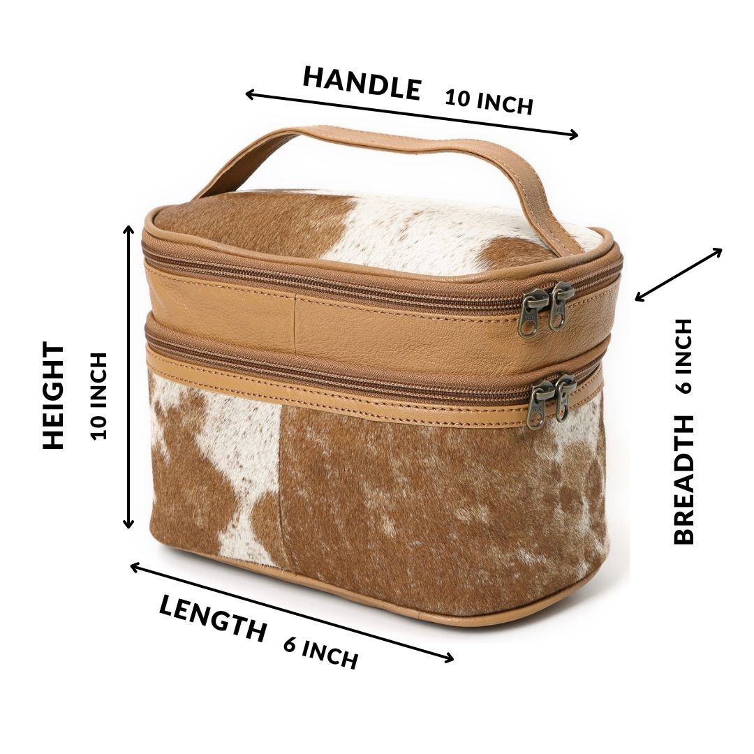 Jolly Cowhide Makeup Bag