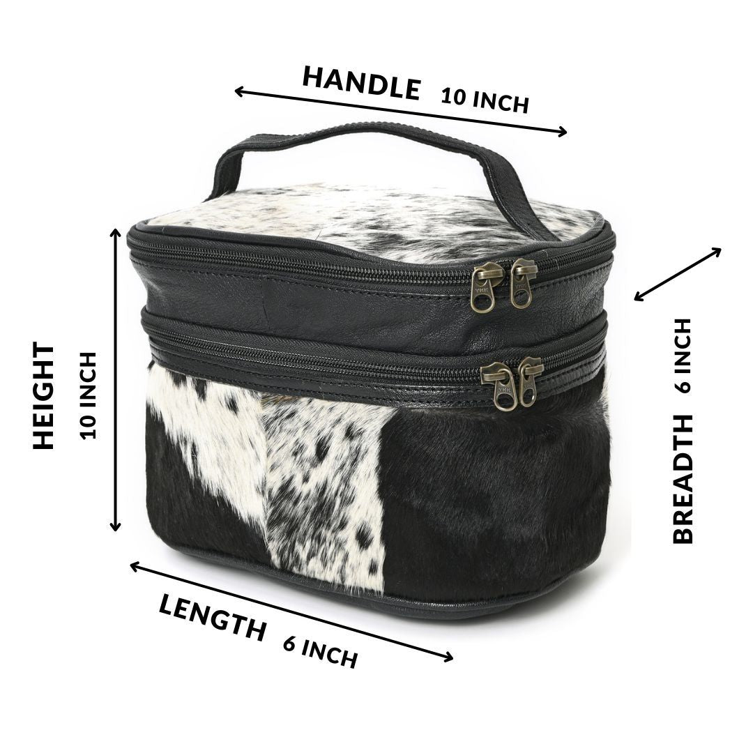 Jolly Cowhide Makeup Bag