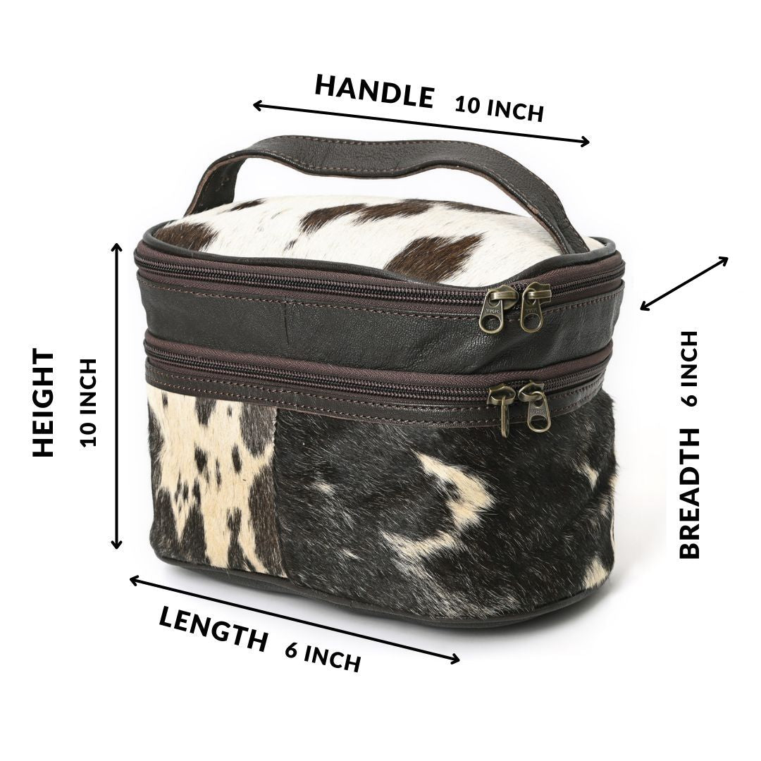 Jolly Cowhide Makeup Bag