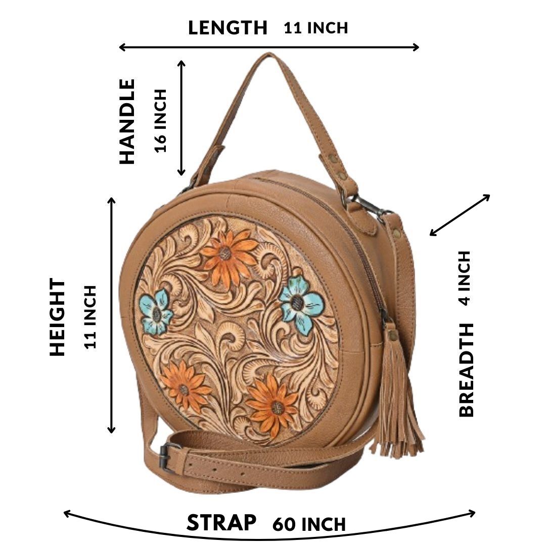 Berlin Tooled Leather Bag