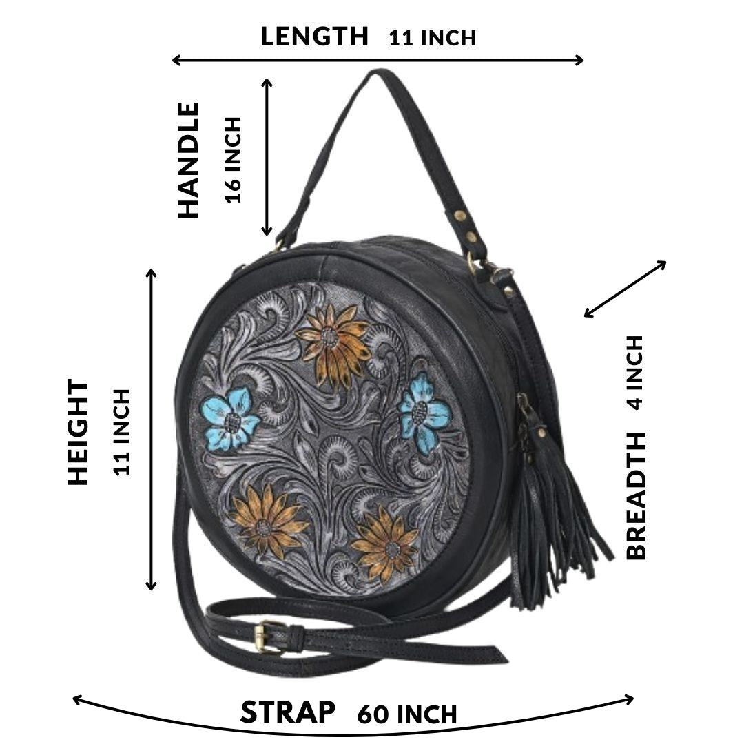 Berlin Tooled Leather Bag