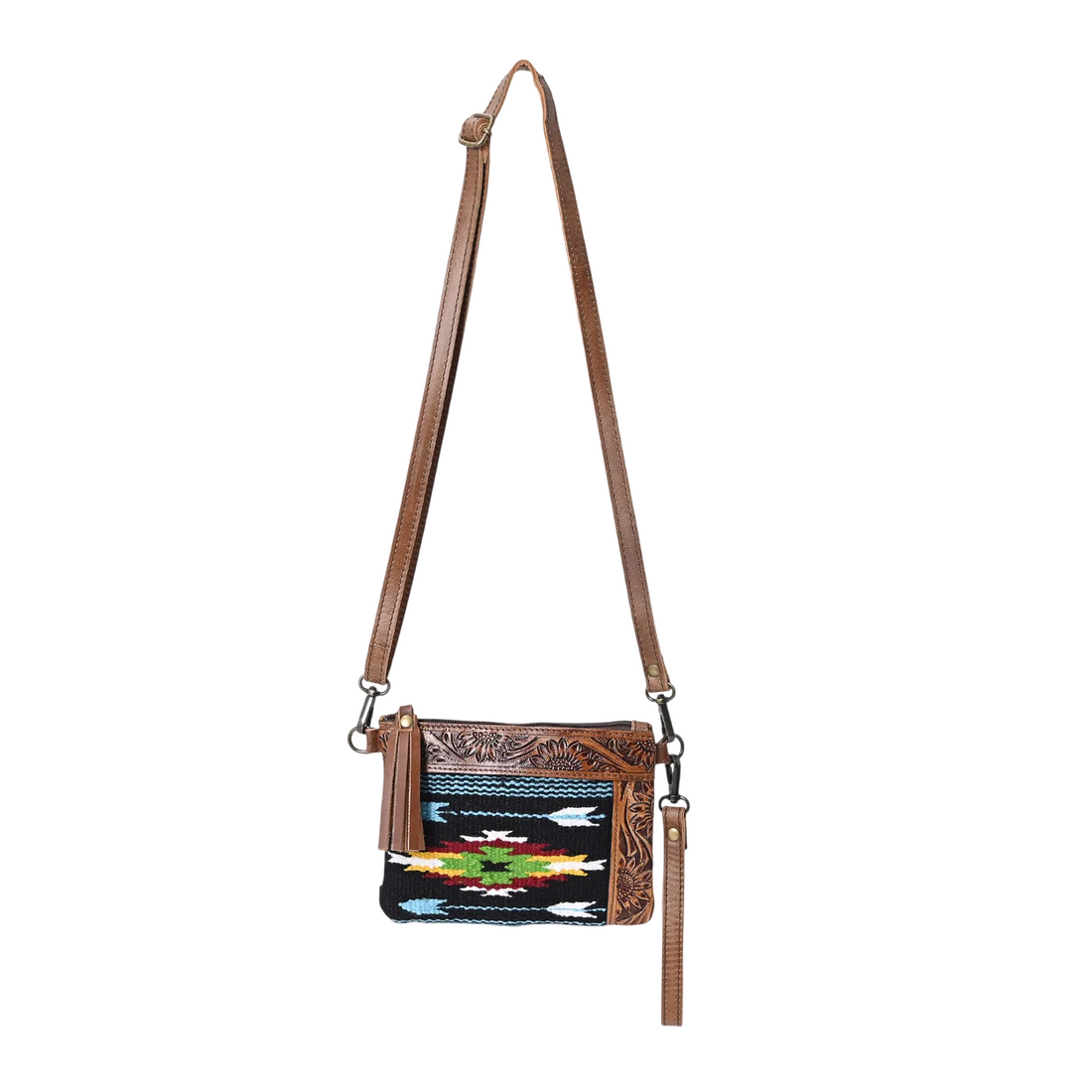 L Tooled Clara Side Bag