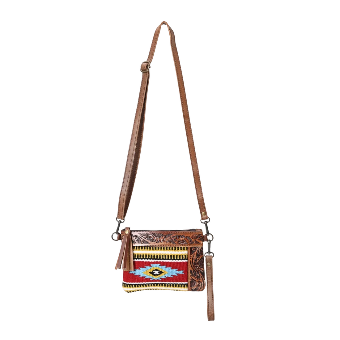 L Tooled Clara Side Bag