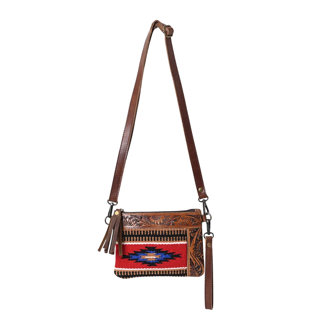 L Tooled Clara Side Bag